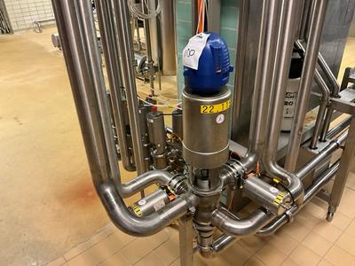 Overview picture of Alfa laval pneumatic valve station